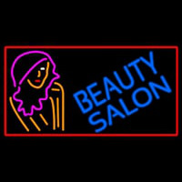 Beauty Salon With Girl Neontábla