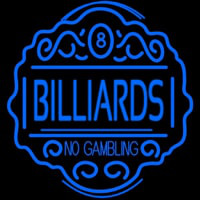 Billiards No Gambling Neontábla