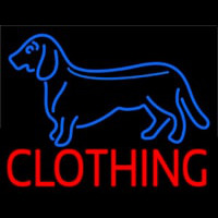 Blue Dog Red Clothing Neontábla