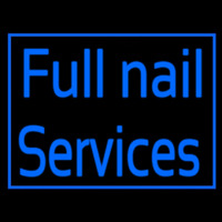 Blue Full Nail Services Neontábla