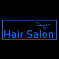 Blue Hair Salon Logo Neontábla