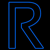 Blue R Logo Neontábla