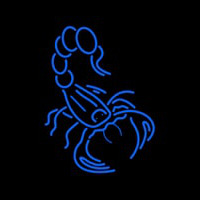 Blue Scorpion Logo Neontábla