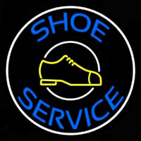 Blue Shoe Service Neontábla