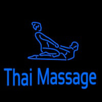 Blue Thai Massage Logo Neontábla