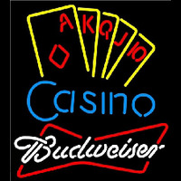 Budweiser Poker Casino Ace Series Beer Sign Neontábla