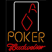 Budweiser Poker Squver Ace Beer Sign Neontábla