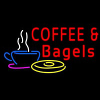 Coffee Bagels Neontábla