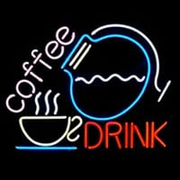 Coffee Drink Logo Neontábla