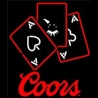 Coors Ace And Poker Neontábla