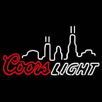 Coors Light City Logo Beer Sign Neontábla