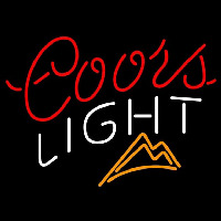 Coors Light Ice Mountains Beer Sign Neontábla