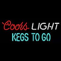 Coors Light Kegs to Go Beer Real Neon Glass Tube Neontábla