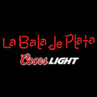 Coors Light La Bala de Plata Beer Real Neon Glass Tube Neontábla