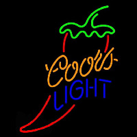 Coors Light Red Chili Pepper Beer Sign Neontábla