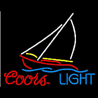 Coors Light Sailboat Beer Sign Neontábla