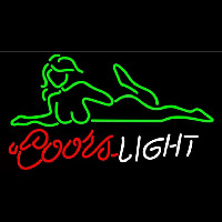 Coors Light Se y Girl Beer Sign Neontábla