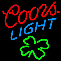 Coors Light Shamrock Beer Sign Neontábla