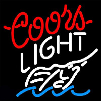 Coors Light Swordfish Beer Sign Neontábla