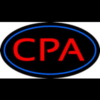 Cpa Oval Blue Neontábla