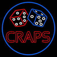 Craps Dise Neontábla