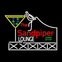 Custom Sandpiper Lounge Logo Neontábla