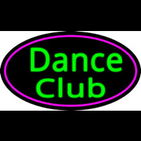 Dance Club With Pink Border Neontábla