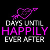 Days Until Happily Neontábla