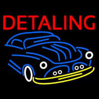 Detailing With Car Logo Neontábla