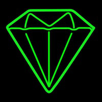 Diamond Green Logo Neontábla