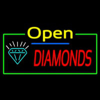 Diamonds Open Neontábla