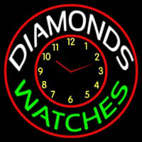 Diamonds Watches Block Neontábla