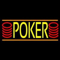 Double Storke Poker 6 Neontábla