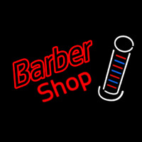 Double Stroke Red Barber Shop Neontábla