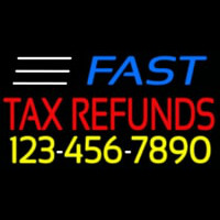 Fast Ta  Refunds With Phone Number Neontábla