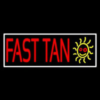 Fast Tan With White Border Neontábla