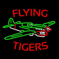 Flying Tigers Airplane Neontábla