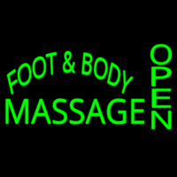 Foot And Body Massage Open Neontábla