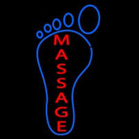 Foot With Double Stroke Massage Neontábla