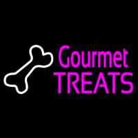 Gourmet Treats With Logo Neontábla