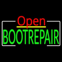 Green Boot Repair Open Neontábla