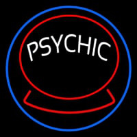 Green Psychic Logo Neontábla