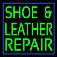 Green Shoe And Leather Repair Neontábla