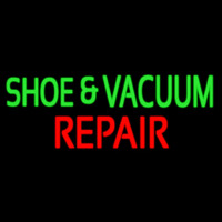 Green Shoe And Vacuum Red Repair Neontábla