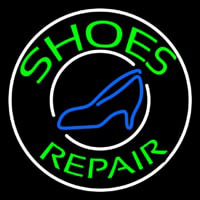 Green Shoes Repair Blue Sandal Neontábla