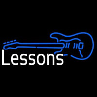 Guitar Logo Lessons 1 Neontábla