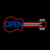 Guitar Open 3 Neontábla