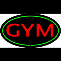 Gym Oval Green Neontábla