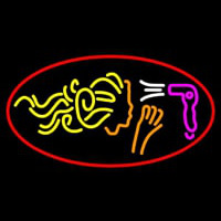 Hair Dryer Logo Neontábla