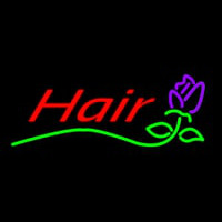 Hair With Flower Logo Neontábla